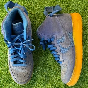 NIKE AIR FORCE ONE 1 HIGH '07, Blue Men's Size 9